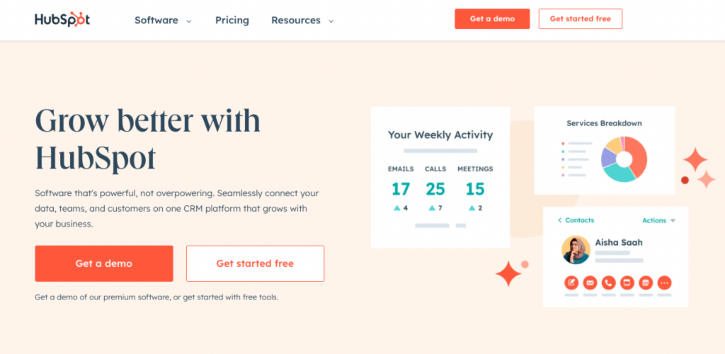 HubSpot Grow Better Messaging Strategy Example